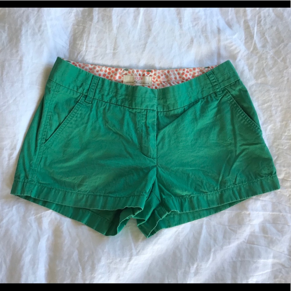 J Crew 3” chino shorts
